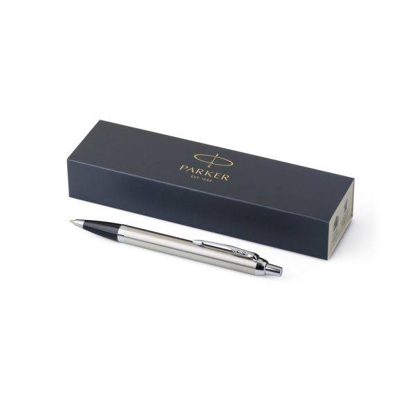 Roller Parker IM en laiton et chrome argent personnalisable avec logo