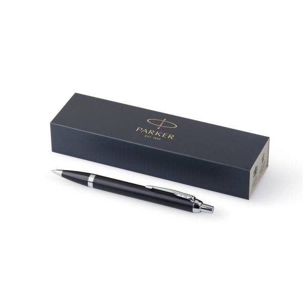Roller Parker IM en laiton et chrome noir personnalisable avec logo