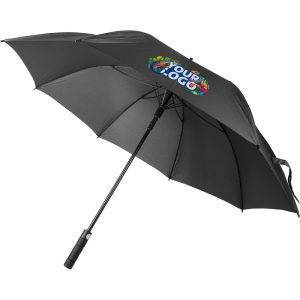 RPET Parapluie automatique noir personnalisable avec logo