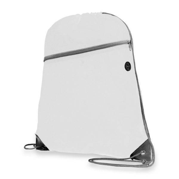 Sac à cordon Ashton blanc personnalisable avec logo