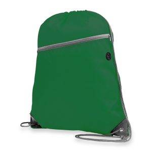 Sac à cordon Ashton vert personnalisable avec logo