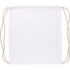 Sac à cordon blanc personnalisable avec logo