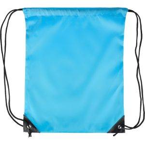 Sac à cordon bleu clair personnalisable avec logo