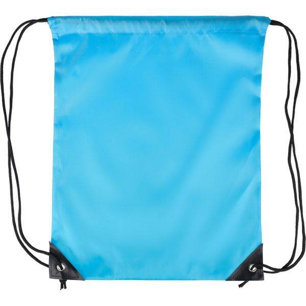 Sac à cordon bleu clair personnalisable avec logo