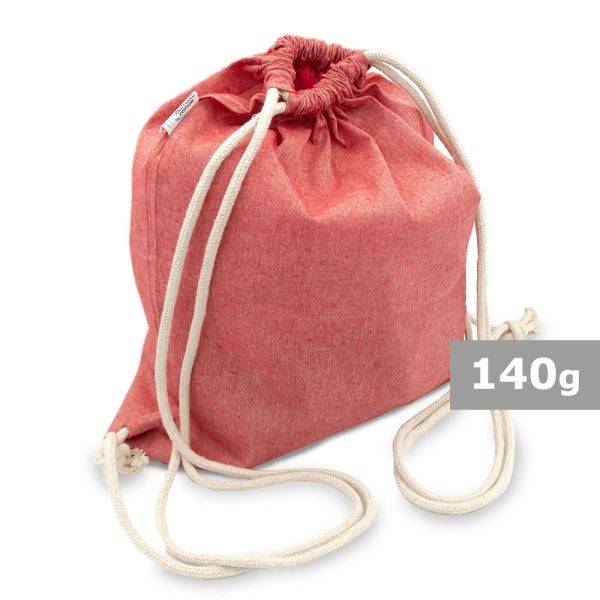 Sac à cordon B'RIGHT en coton recyclé et polyester personnalisable