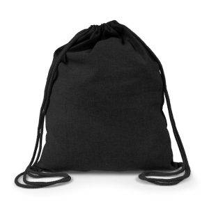Sac à cordon B'RIGHT Sarolyn noir personnalisable avec logo