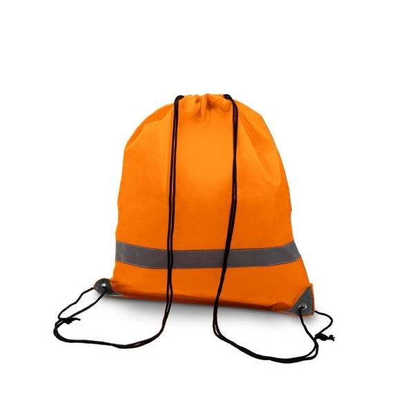 Sac à cordon Clay orange personnalisable avec logo