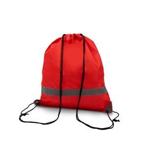 Sac à cordon Clay rouge personnalisable avec logo