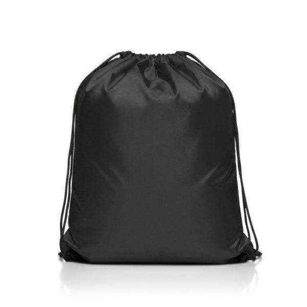 Sac à cordon Flynn noir personnalisable avec logo