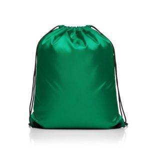 Sac à cordon Flynn vert personnalisable avec logo