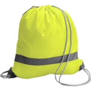 Sac à cordon jaune personnalisable avec logo – réf. V4492-08
