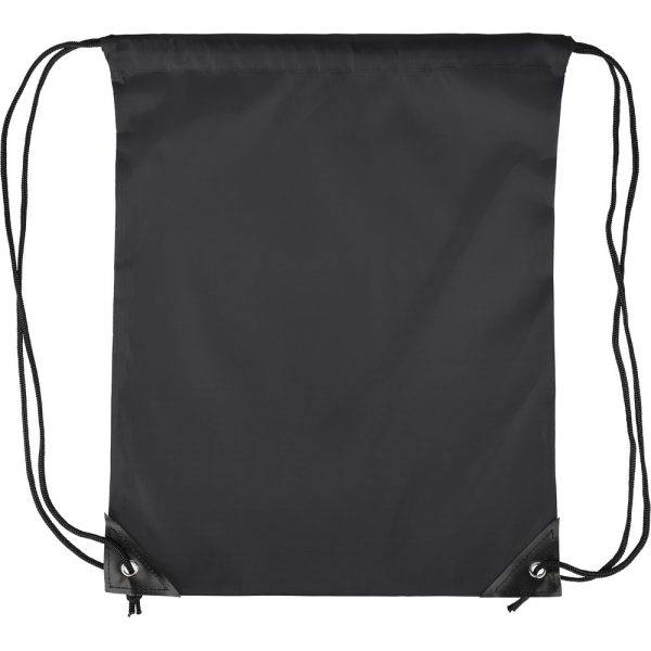 Sac à cordon noir personnalisable avec logo – réf. VA860-03