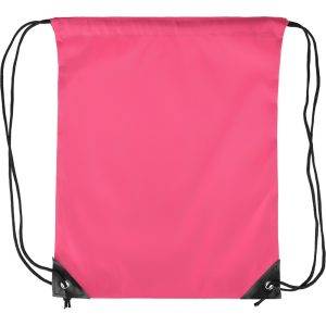 Sac à cordon rose personnalisable avec logo