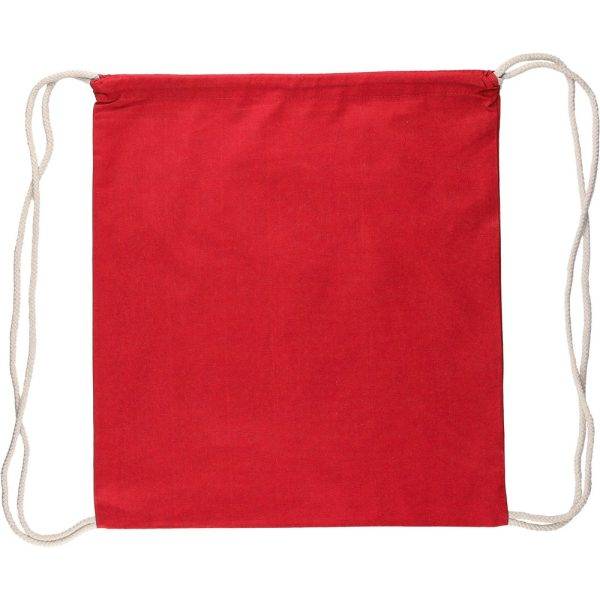 Sac à cordon rouge personnalisable avec logo