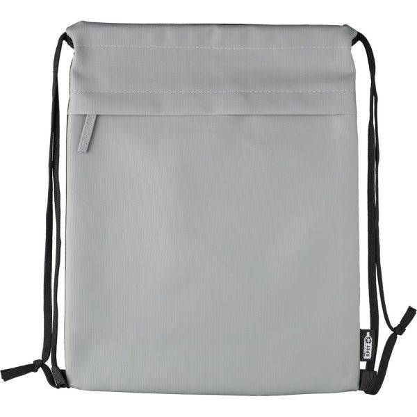 Sac à cordon RPET graphite personnalisable avec logo