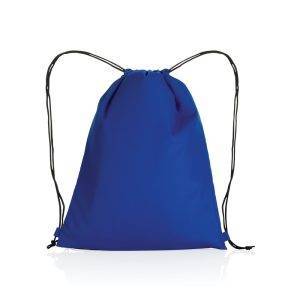 Sac à cordon RPET Impact AWARE™ bleu personnalisable avec logo