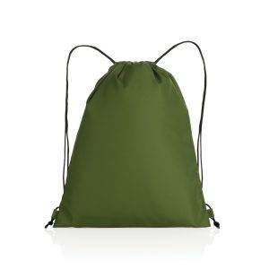 Sac à cordon RPET Impact AWARE™ vert personnalisable avec logo
