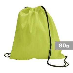 Sac à cordon vert claire personnalisable avec logo – réf. V4465-10