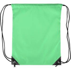 Sac à cordon vert claire personnalisable avec logo
