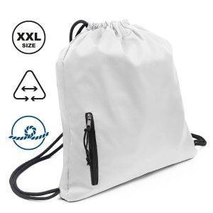 Sac à cordon XXL Salim blanc personnalisable avec logo