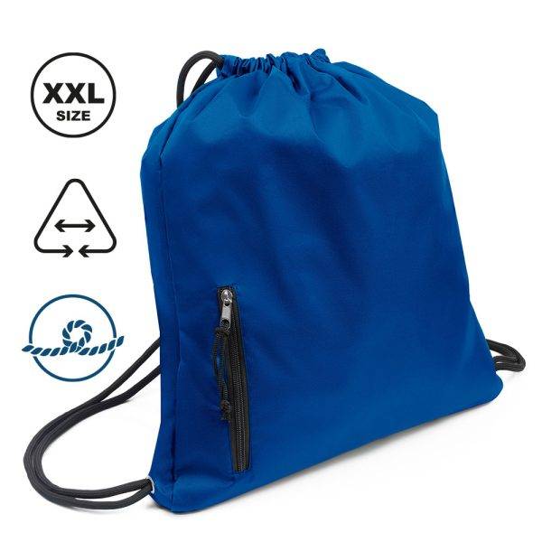Sac à cordon XXL Salim bleu marine personnalisable avec logo