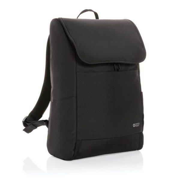 Sac à dos 15" en rPET AWARE™ Swiss Peak Fern noir personnalisable