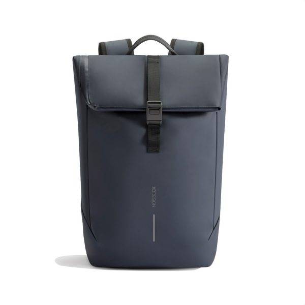 Sac à dos à rabat étanche Urban bleu personnalisable avec logo