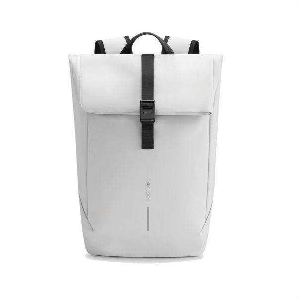 Sac à dos à rabat étanche Urban noir personnalisable avec logo