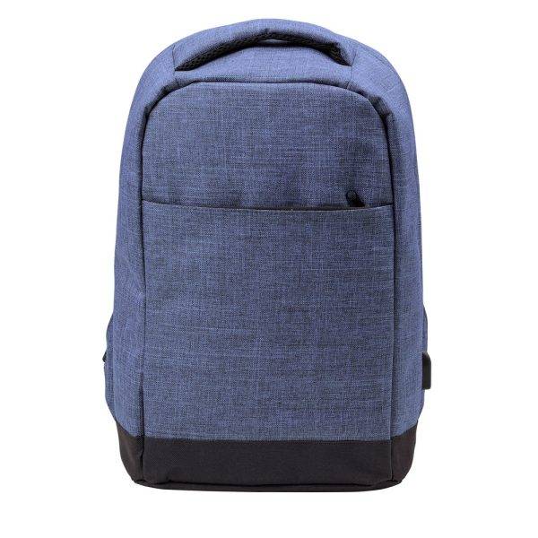 Sac à dos anti-vol bleu personnalisable avec logo