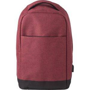 Sac à dos anti-vol bordeaux personnalisable avec logo