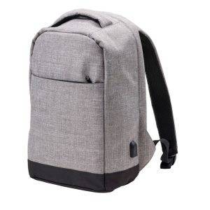 Sac à dos anti-vol gris personnalisable avec logo