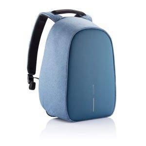 Sac à dos antivol Bobby Hero Regular bleu personnalisable avec logo – réf. P705.299