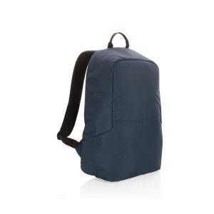 Sac à dos antivol en rPET Impact AWARE™ bleu personnalisable avec logo