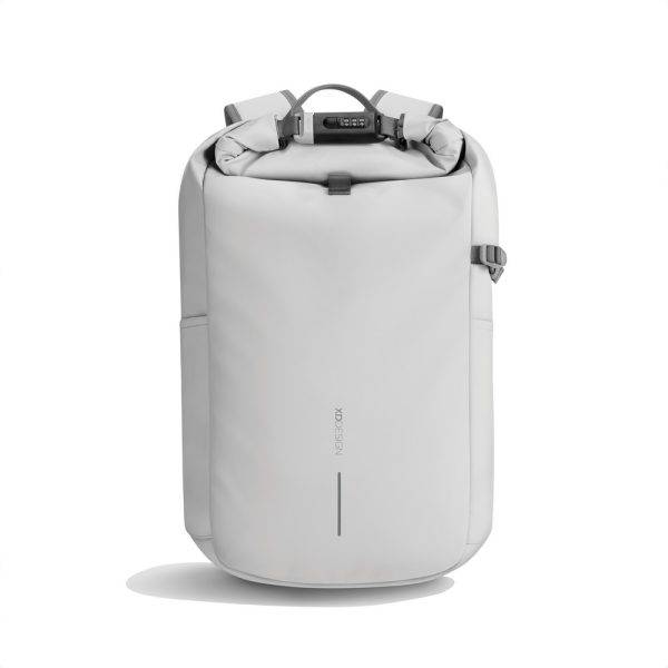 Sac à dos antivol et étanche Urban blanc personnalisable avec logo