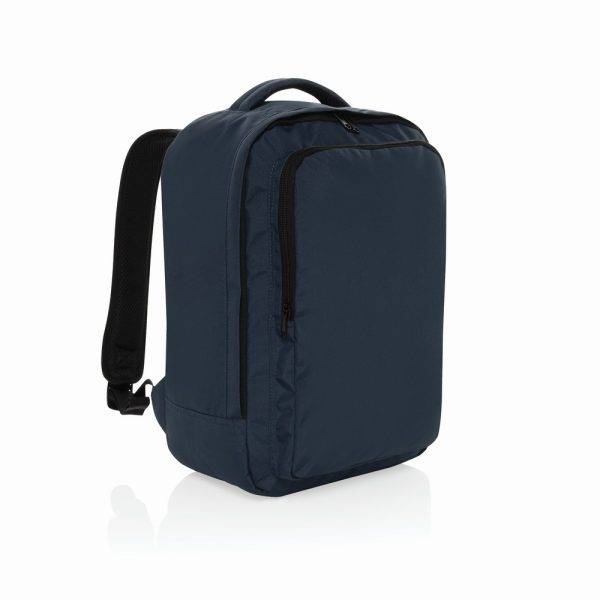 Sac à dos cabine en rPET Aware bleu personnalisable avec logo