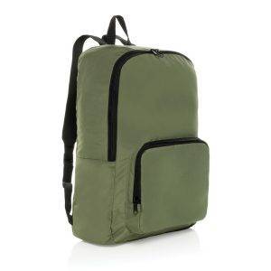 Sac à dos classique pliable en rPET AWARE Dillon vert personnalisable