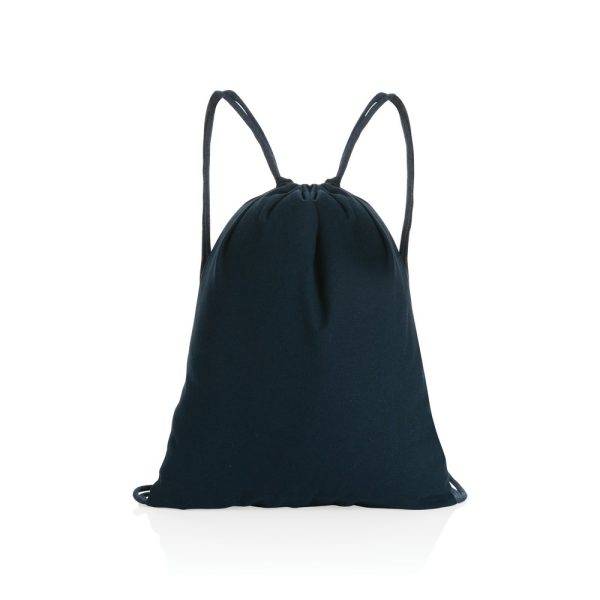 Sac à dos cordelettes en coton recyclé 145 gr Impact personnalisable – réf. P762.639