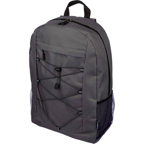 Sac à dos de voyage gris personnalisable avec logo