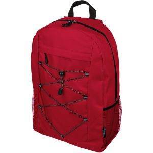 Sac à dos de voyage rouge personnalisable avec logo