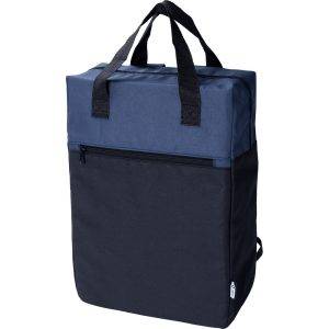 Sac à dos en RPET bleu personnalisable avec logo – réf. V1551-11