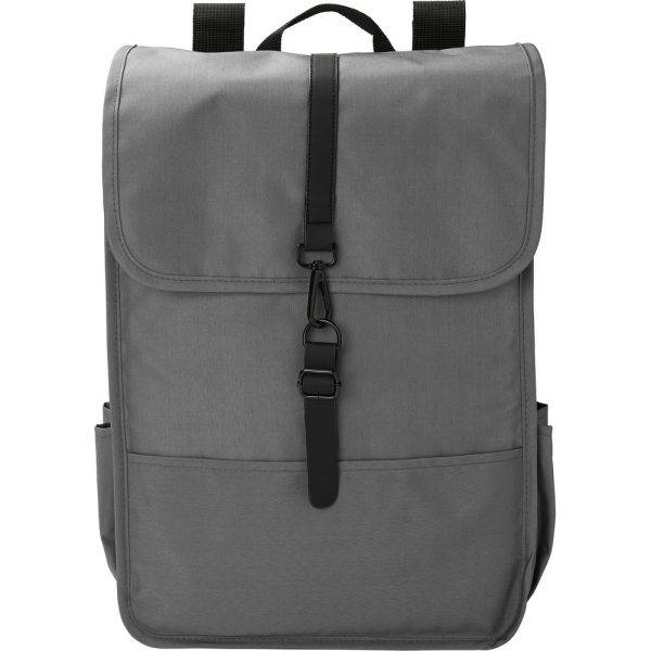 Sac à dos en RPET graphite personnalisable avec logo
