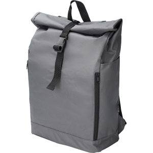 Sac à dos en RPET gris personnalisable avec logo – réf. V1548-19