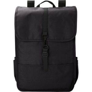Sac à dos en RPET noir personnalisable avec logo – réf. V1547-03
