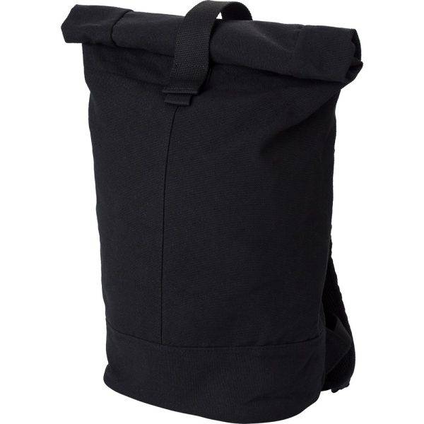 Sac à dos en RPET noir personnalisable avec logo