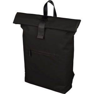 Sac à dos enroulable noir personnalisable avec logo