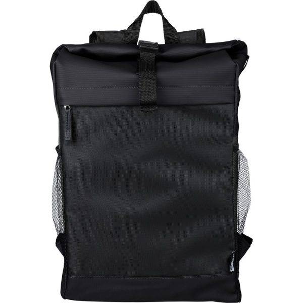 Sac à dos enroulable pour ordinateur portable 15" noir personnalisable