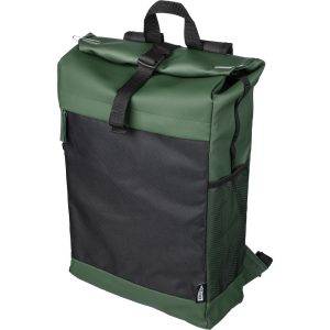 Sac à dos enroulable pour ordinateur portable 15" vert personnalisable