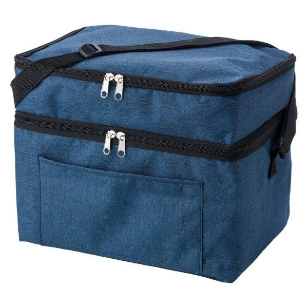 Sac à dos isotherme en RPET bleu personnalisable avec logo