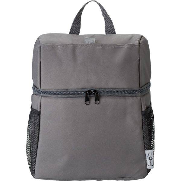 Sac à dos isotherme en RPET graphite personnalisable avec logo