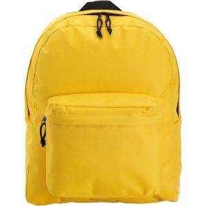Sac à dos jaune personnalisable avec logo